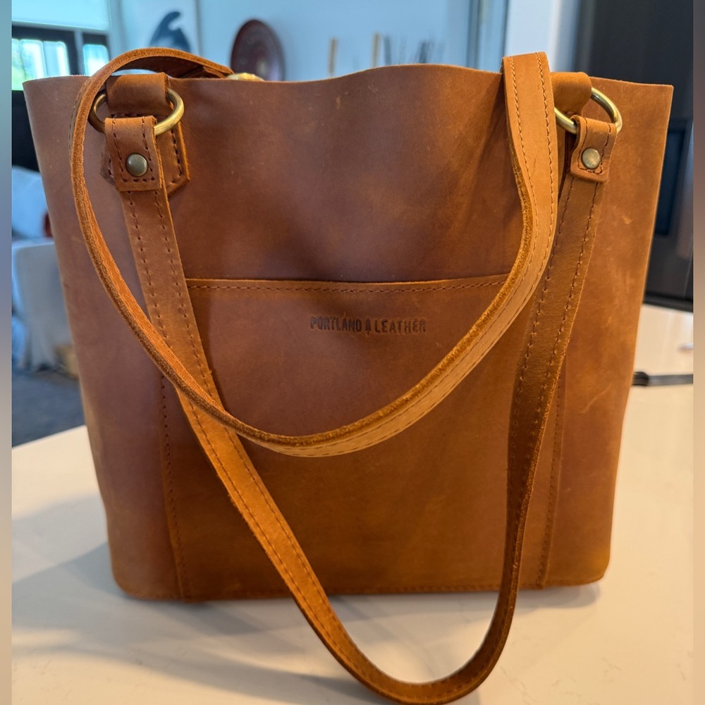 Portland Leather Company Tote Bag Almost Perfect Sale